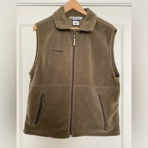 Columbia, Mens, size medium, fleece vest w/ zipper pockets